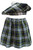 Womens Tartan Pub Golf Kilt Style Skirt & Tam Hat Sports Fancy Dress Costume Accessory