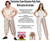 Adults Two Tone Panto Dame Full Length Bloomers Clown Pants Circus Fancy Dress Costume Accessory