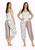 Adults Two Tone Panto Dame Full Length Bloomers Clown Pants Circus Fancy Dress Costume Accessory