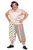 Adults Two Tone Panto Dame Full Length Bloomers Clown Pants Circus Fancy Dress Costume Accessory