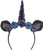Dark Unicorn Horn Tiara on Floral Headband Gothic Halloween Fancy Dress Costume Accessory