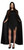 Adults Black Red Velvet Hooded Cape Halloween Fancy Dress [One Size]
