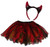 Adults Satans Flame 12" Length Tutu Skirt & Devil Horns Halloween Fancy Dress Costume Accessory