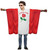 Adults English Rose England Supporters National Flag Poncho Fancy Dress Costume [One Size]