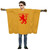 Adults Scottish Lion Rampant Scotland Patriotic Supporters Poncho Fancy Dress Costume [One Size]