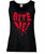Womens Bite Me Vampire Dracula Halloween Horror Quote Lady Fit Black Vest Top