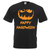 Mens Happy Halloween Scary Pumpkin Spooky Holiday Unisex Black T-Shirt