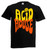 Adults Acid House Rave Dance Music Festival 80's 90's Unisex Black T-Shirt