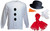 Adults Snowman Jumper Gloves Hat, Scarf & Carrot Nose Winter Fancy Dress Costume