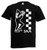 Adults Ska Music Vintage Dancing Man 1970s 1980s Chequered Unisex Black T-Shirt