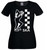 Womens Ska Music Vintage Dancing Man 1970's 1980's Chequered Lady Fit Black T-Shirt