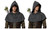 Adults Medieval Archers Fleece Hooded Cowl Robin Hood Fancy Dress Costume Accessory