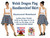 Adults National Flag of Wales Baner Cymru Y Ddraig The Red Dragon Handkerchief Skirt St Davids Day Fancy Dress