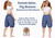Adults St Andrews Cross Saltire National Flag Scotland Short Bloomers Fancy Dress