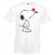 Adults Retro Dog Red Nose Classic Cartoon Beagle White Unisex T-Shirt