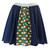 Childs Ireland Tricolour Flag Irish Sports Supporters St Patricks Day 15" Length Panel Skirt Fancy Dress [Age 8-12 Years]
