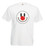 Adults Red Nose Happy Face 1980s Festival Unisex White T-Shirt