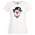 Womens Red Nose Silent Actor the Tramp English Comic Actor Lady Fit White T-Shirt
