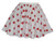 Childs 15" Length White With Red Polka Dot Clown Skater Skirt Fancy Dress [2 Sizes]