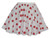 Womens Red & White Polka Dot 15" Length Skater Skirt Clown Circus Fancy Dress [2 Sizes]