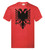 Adults Albanian National Flag Double Eagle Head Symbol Unisex Red T-Shirt
