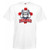 Adults British Bulldog England St George Cross Sports White Unisex T-Shirt