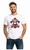 Adults British Bulldog England St George Cross Sports White Unisex T-Shirt