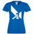 Womens Robert Burns Saltire Scotland Poet Burns Night Blue Lady Fit T-Shirt