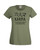 Womens Define Karma Quote Meaning Energy Olive Green Lady Fit T-Shirt