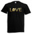 Adults Love Tennis Sports Player Fan Tennis Ball Design Unisex Black T-Shirt