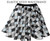Adults Pierrot Clown 15" Length Skater Skirt Halloween Circus Big Top Fancy Dress