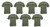 Adults Army Military Soldier Stag Night Party Olive Green Unisex T-Shirt Fancy Dress