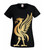 Womens Liver Bird YNWA Liverpool Scouse Liverpudlian Logo Lady Fit Black T-Shirt