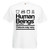 Mens Anti Racism Human Beings Colours May Vary Unisex White T-Shirt