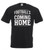 Adults Footballs Coming Home Pistol Font England Supporter Unisex T-Shirt