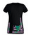 Womens Jog On Iridescent Hi-Vis Reflective Technology Black Lady Fit T-Shirt