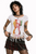 Womens Vicious Pistol Punk Rock Gay Cowboy White Lady Fit T-Shirt