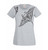 Womens Polynesian Tribal Tattoo Stingray Maori Grey Lady Fit T-Shirt
