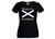 Womens Made In Scotland Scottish National Flag Symbol Black Lady Fit T-Shirt