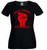 Womens Soul Rebel Do It Anyway Stand Up Be Counted Fist Symbol Black Lady Fit T-Shirt