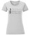 Womens Musical Note Birds Electricity Line Animal Grey Lady Fit T-Shirt