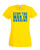 Womens Stop the War in Ukraine Anti-war Peace Protest Yellow Lady Fit T-Shirt