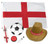 England Supporters 6 Piece Kit Hat 3x2 Flag England Face Paints Inflatable & Tie