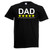 Adults 5 Star Dad Review Funny Fathers Day Joke Rating Black Unisex T-Shirt