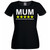 Womens 5 Star Mum Review Funny Mothers Day Joke Rating Black Lady Fit T-Shirt