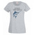 Womens Living The Dream Deep Sea Fishing Marlin Sports Grey Lady Fit T-Shirt