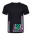 Adults Jog On Iridescent Hi-Vis Reflective Technology Unisex Black T-Shirt