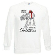 Adults An AT-Walker Is For Life Not Just For Xmas Festive White Unisex Christmas Jumper