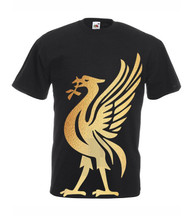 Unisex Black Scouse Liverpool Liverpudlian Liver Bird Logo YNWA T-Shirt