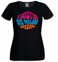 Womens Twistin My Melon Man Madchester Acid House Raver Black Lady Fit T-Shirt